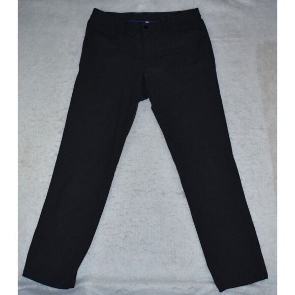 Lululemon Athletica ABC Slim Fit Men's Pants 36x33 Gray Straight Old Model - Picture 2 of 16